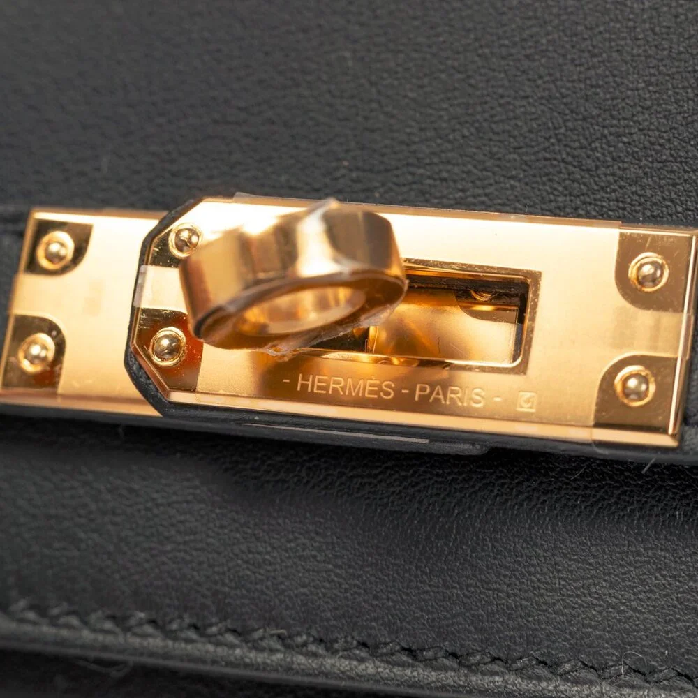 Hermes Kelly Moove Black Swift Leather GHW Shoulder Bag - Picture 11 of 16